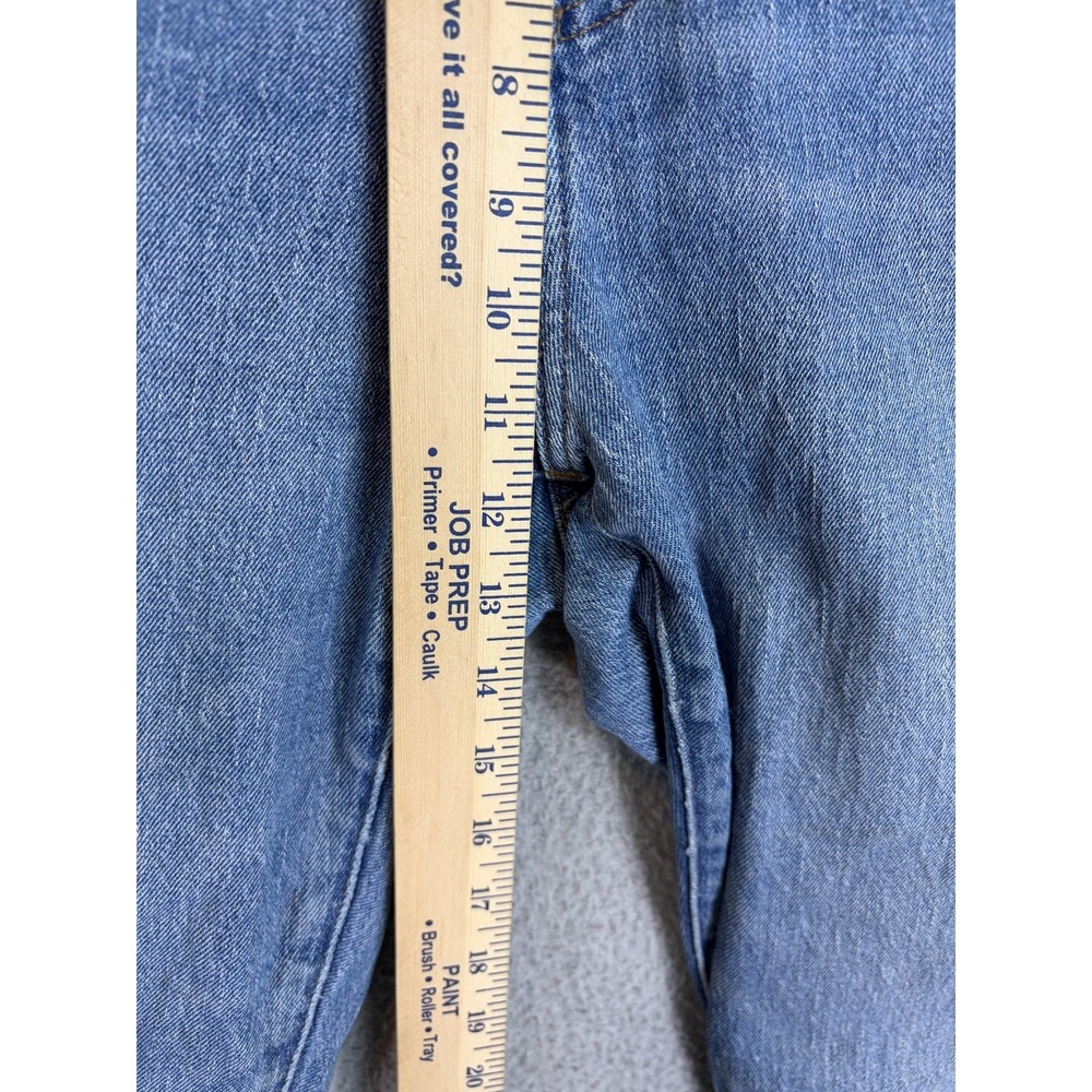 Madewell Jeans Womens 29 Blue Curvy 90s Straight High Rise Stretch Denim Rugby - Picture 5 of 12